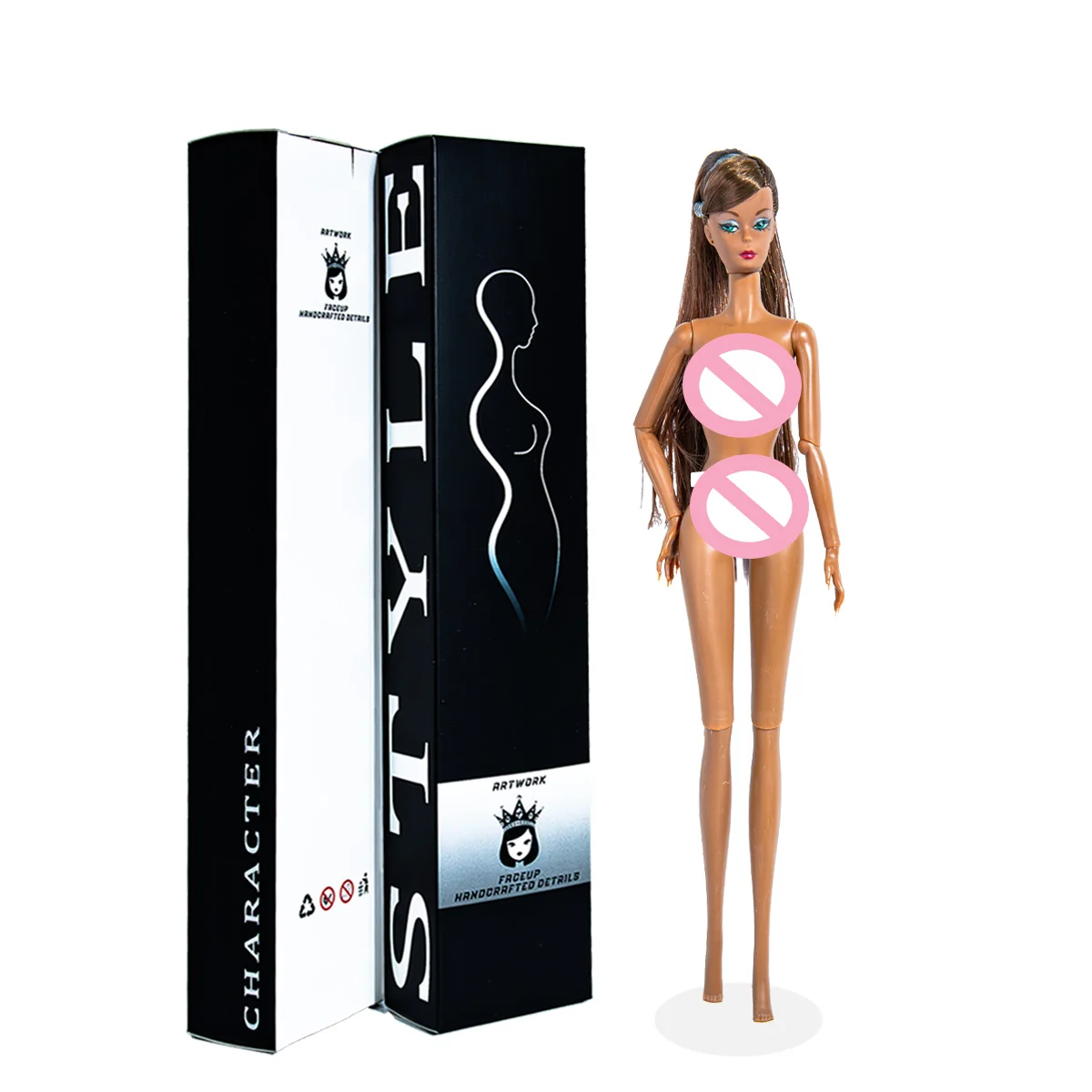 12,6 Zoll 12-Gelenk-BJD im Maßstab 1:6, realistisches wechselbares Make-up, exquisites Modell (keine Kleidung) – Detail 7