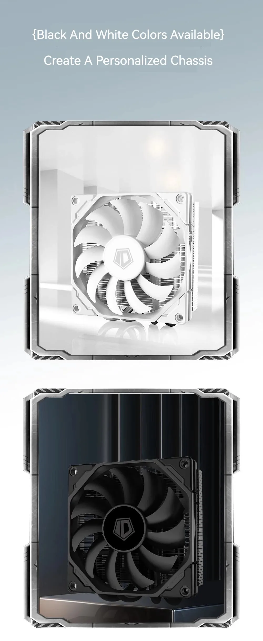 ID-COOLING ID IS-40X Low Profile CPU Cooler 4 Heat Pipes Downward Pressure Air C