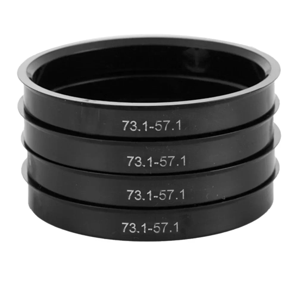 Aluminum Automotive Car Wheel Hub Centric Rings 4Pcs/Set Bore 73.1-57.1MM For Golf Mk4 97-05