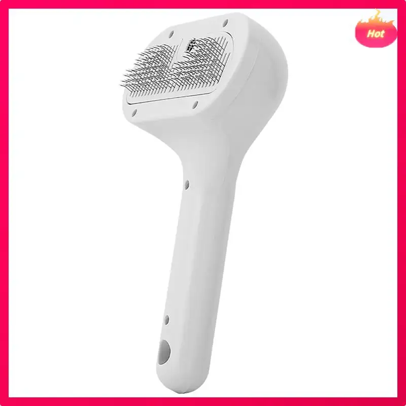 ABYP Rechargeable Pet Hair Comb,Pet Atomizer Grooming Device,Easy One-Button Hair Removal And Cleaning Pet Brush For