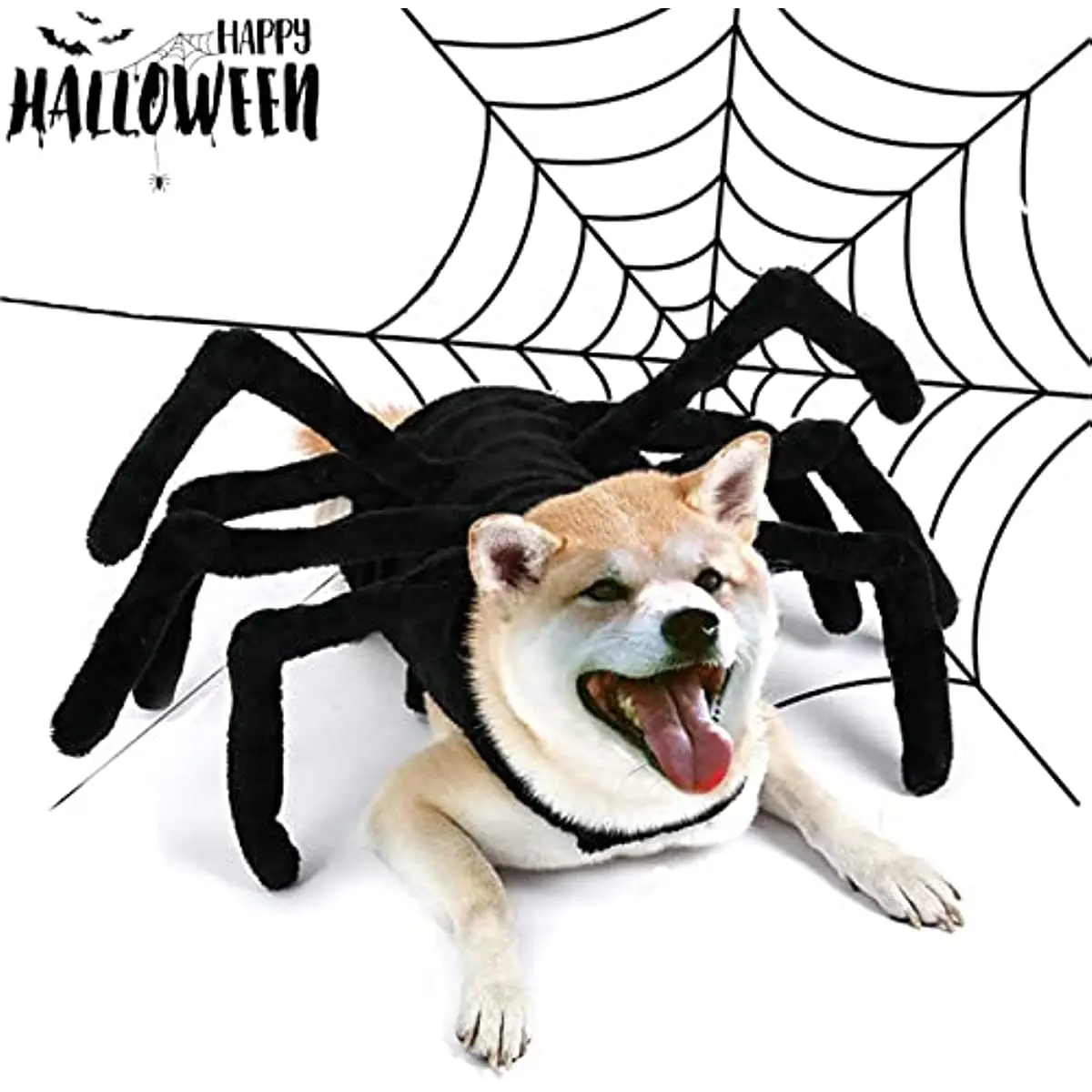 

Halloween Spider Costume for Dog Cat Halloween Pet Costume Party Supply Spider Cosplay Costumes for Small Medium Dogs and Cats
