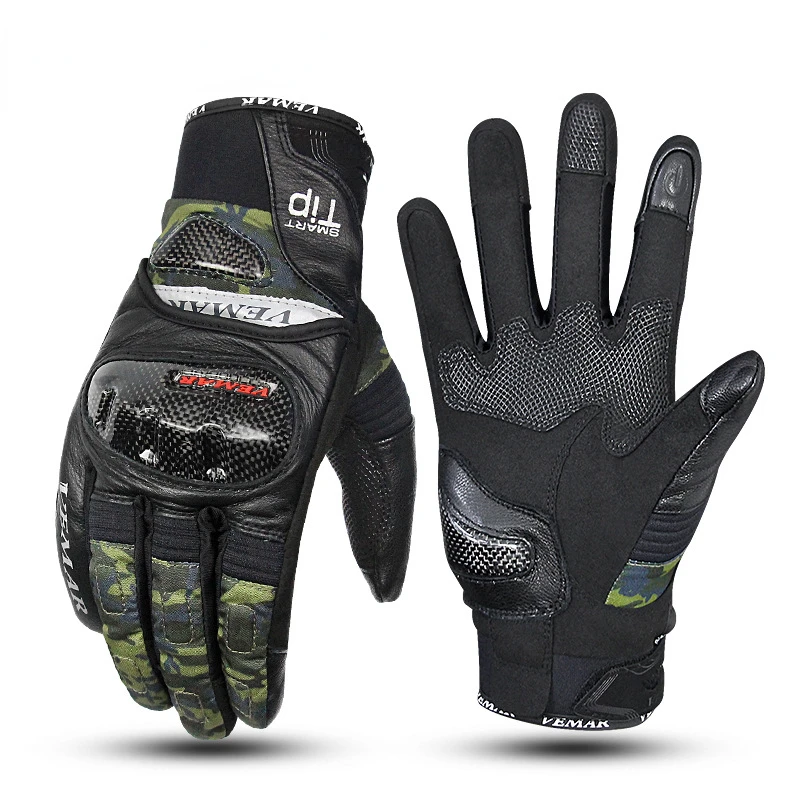 

Men Motorcycle Warm Gloves Winter Waterproof Anti-Drop Gloves Outdoor Riding Camouflage Gloves Protective Touch Screen Gloves