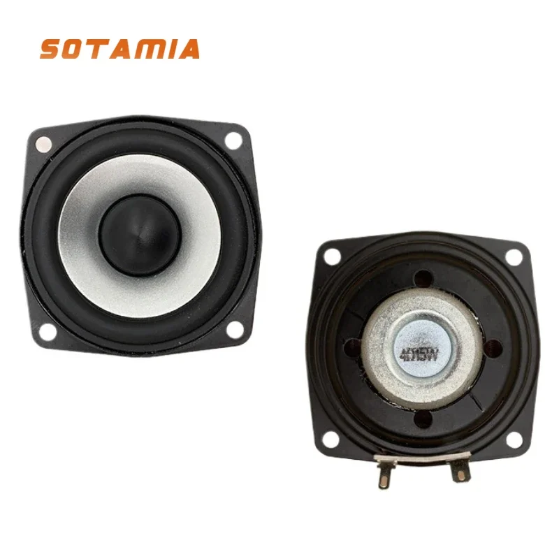 2Pcs 2.5 Inch Full Range Speaker 4 Ohm 15W Sound Amplifier Loudspeaker Rubber Edge Home Theater DIY Bluetooth Speaker, bluetooth speaker, portable speaker, mini bluetooth speaker, audio speaker