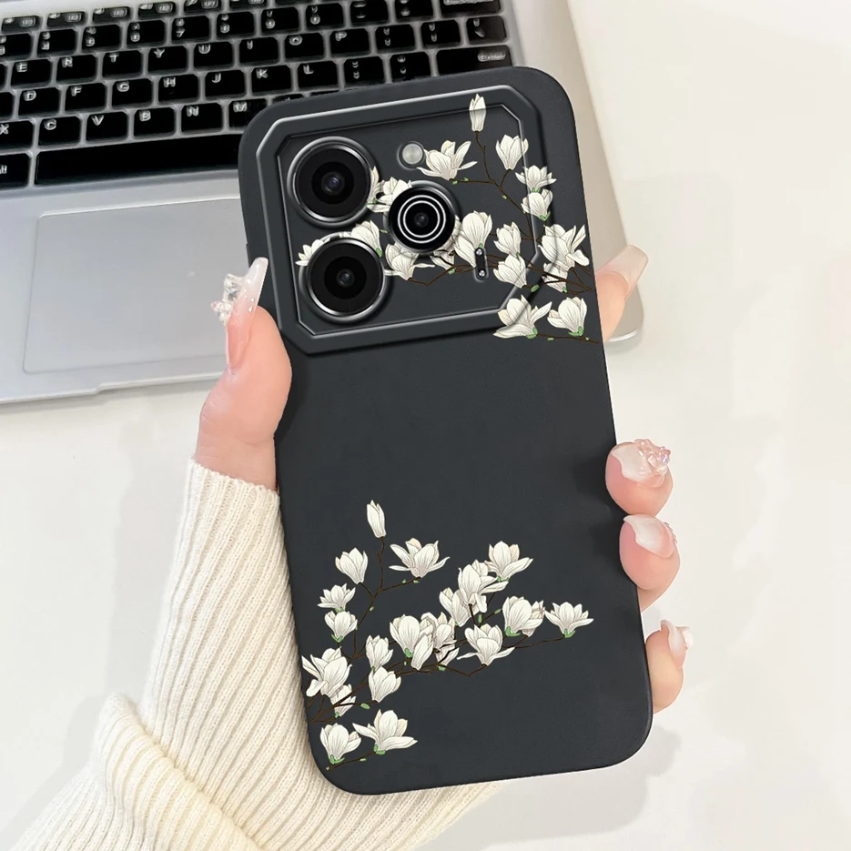 Cute Fashion Painted Soft TPU Phone Case - 6.78'' Cover with Bumper Protection