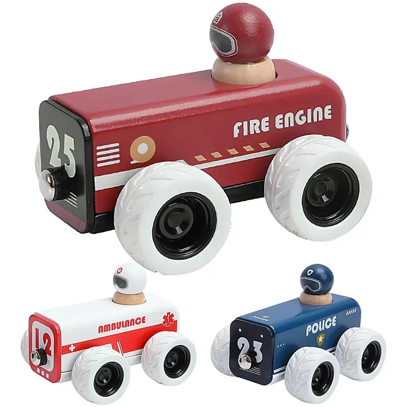 

Ambulance Toy Car Pull Back Vehicles Inertia Car Toys Friction Powered Small Fire Truck For Kids Toys And Games Accessories