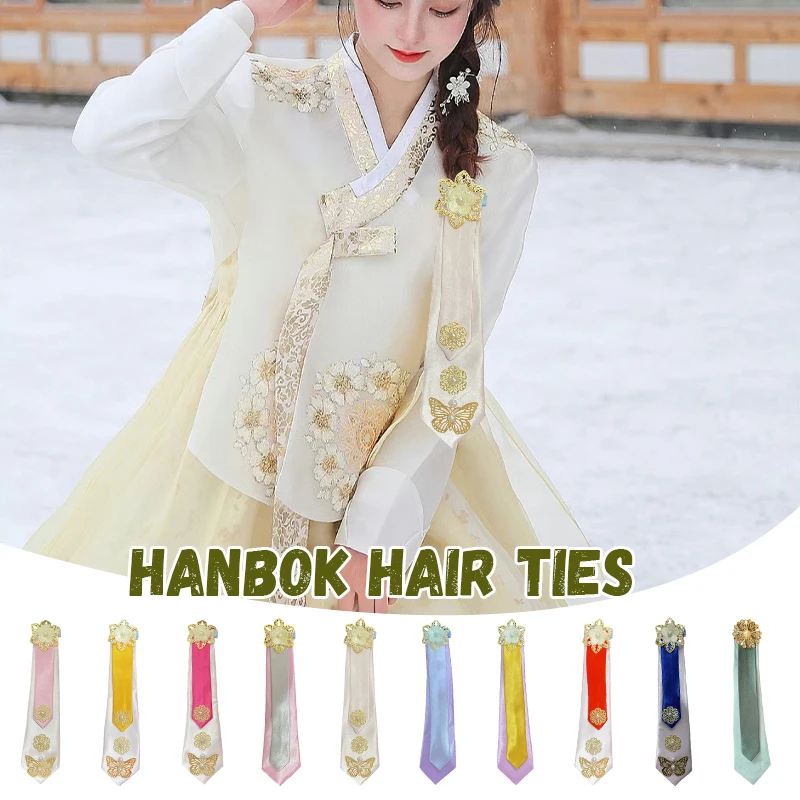 Korea Hanbok Hair Accessory Woman Girl Traditional Costume Koreans Dress Elegant Princess Palace Costume Headdress Wedding Party jewelry storage bag anti oxidation dustproof transparent ultra large capacity small plastic bag album for girl jewelry accessory