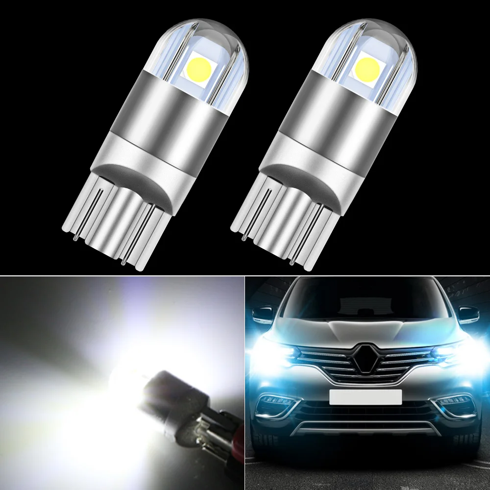 Lampada A Luce Libera A Led 2 Pezzi W5W T10 Per Renault Clio 2 3 4 Duster Espace Fluence Kangoo Koleos 1 Megane Twingo Laguna Logan