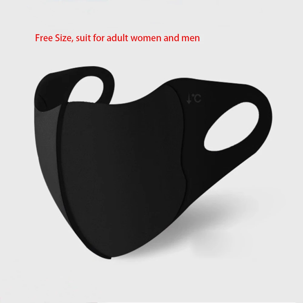 New Breathable Ice Silk Mask Anti-UV Dustproof Riding Face Mask Washable Anti-sun Gift