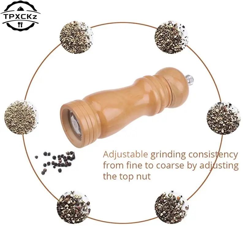 Kitchen Grinder for Salt Pepper Wooden Mill Grinder Peper Spice Seasoning Mill Hand Kitchen BBQ Tools salt and pepper grinder pepper grinder