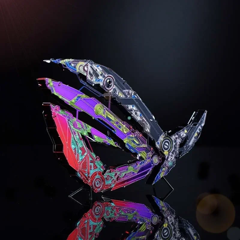 New 3D Mini Metal Puzzle Model Dazzles Republic of Gamers LOGO Metal Decoration DIY Assembly Jigsaw Education Toys for Kids14+y 3