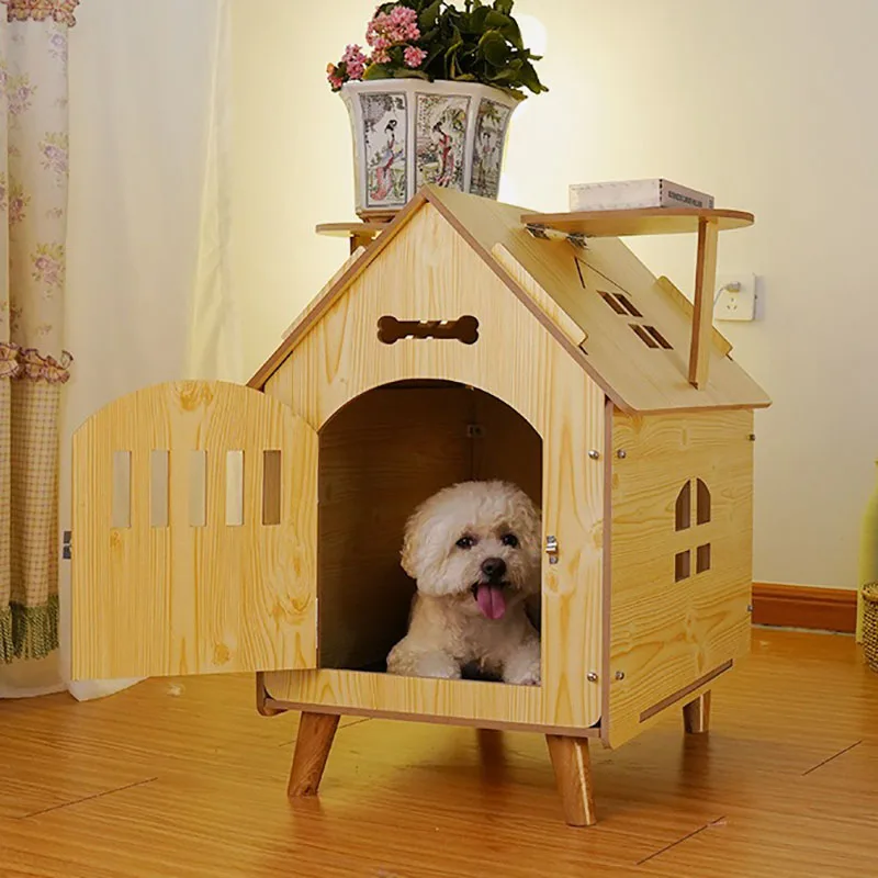 Luxury Dog House Outdoor Wooden Cat House Climbing Indoor All weather