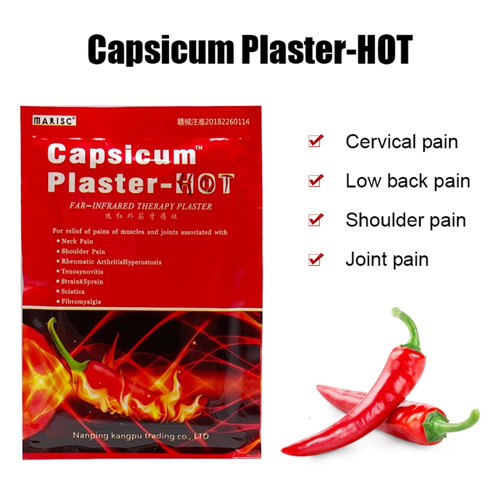 Pepper Pain Plaster Joint Powder Body Massage Plaster Muscle Fatigue Neck Waist Back Ache Shoulder Joint Patches 8/16/24/32Pcs
