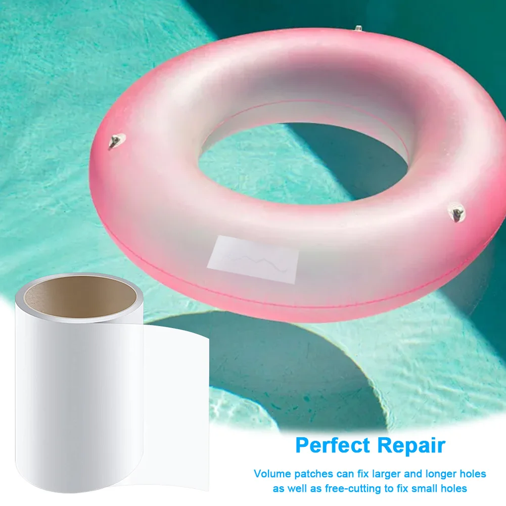 1M Roll TPU Inflatable Patch Repair Kit Waterproof Outdoor Repair Patch for Air Mattress Swimming Pool Bounce House Tent