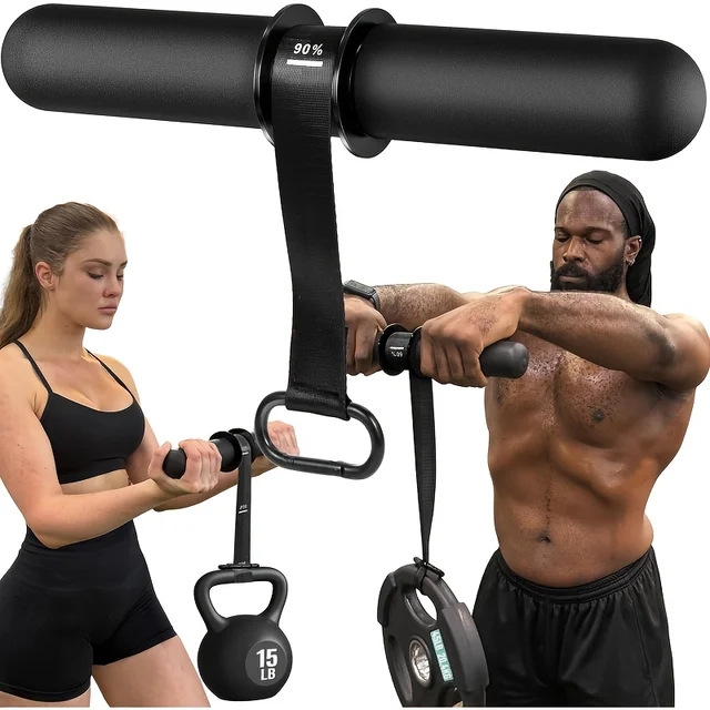 Large Forearm Strengthener & Forearm Exerciser, Thicker Wrist Roller, Forearm Strength Trainer for Grip Strength Muscle Building