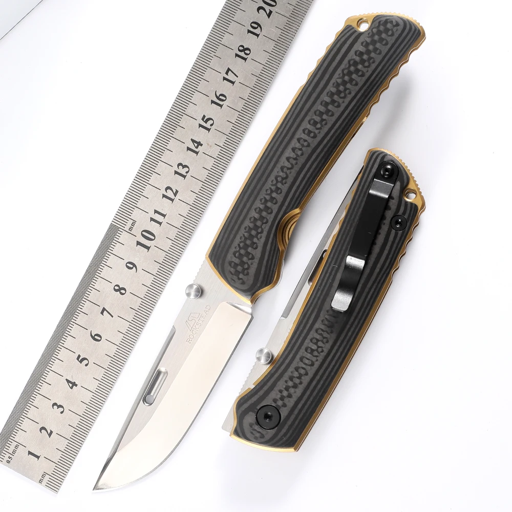 

NINE THORN Ceramic Ball Bearing D2 Steel Blade Carbon Fiber + Titanium Alloy Handle Folding Outdoor EDC Tool Hunting Knife