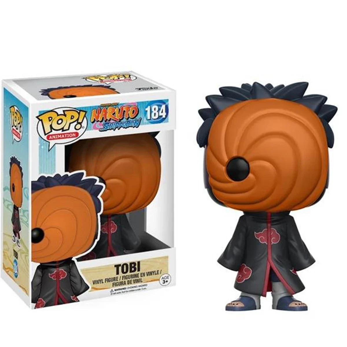 thumbnail image 1 of FUNKO POP NARUTO Figuras de acción TOBI 184# Colección de figuras de vinilo de animación japonesa Figuras de juguete para niños, 1 of 5