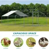 Large Metal Chicken Coop Run, Walk-in Enclosure Poultry Hen Run House, Spire Shaped Chicken Pen with Waterproof &Anti-UV Cover 2