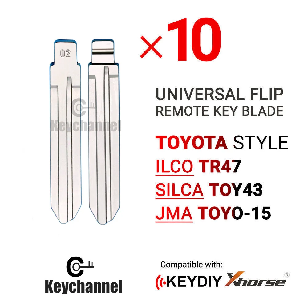 10 шт. #02 KD Blade LISHI TOY43A TOY43 Totoyta Style TR47 TOYO-15 для Toyota Camry Corolla Highlander RAV4 Yaris KEYDIY | Автомобили