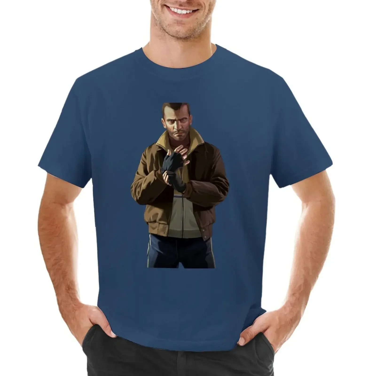 Maglietta Niko Bellic Taglie Forti Magliette Pesanti Oversize Per Uomo