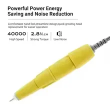 전문가용 B350 매니큐어 드릴 40000 RPM 저진동 네일 마스터 E-파일 머신 (아크릴용 강력 네일 드릴)