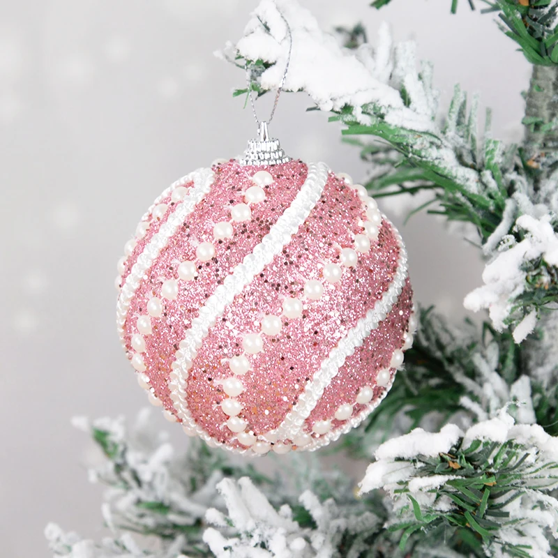 thumbnail image 1 of Bolas de espuma doradas de 8 cm para Navidad, adornos para colgar en el árbol de Navidad, irrompibles, para Navidad Noel, 1 of 5
