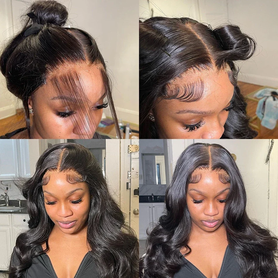 Transparent 13x4 13x6 Lace Frontal Body Wave Human Hair Wigs 100% HD 5x5 Closure Lace Wig Pre Plucked Wigs For Black Women