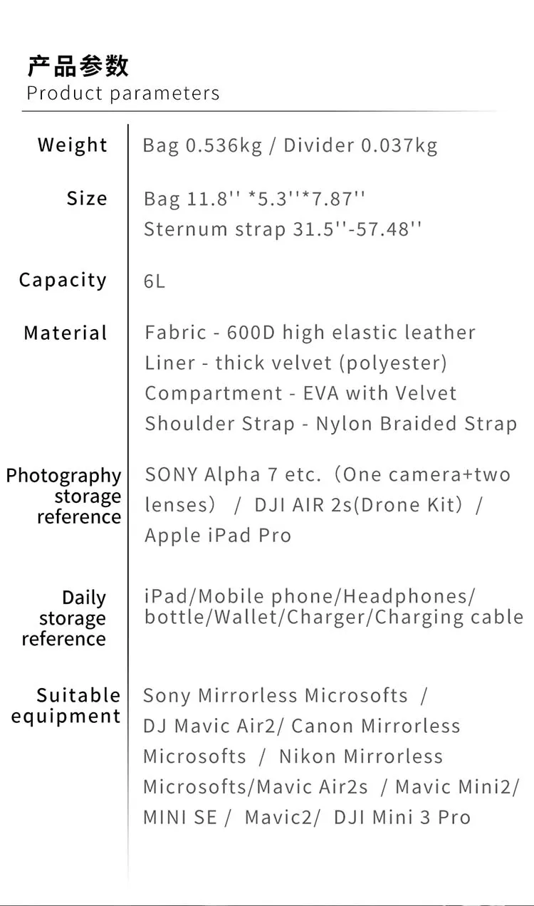 6L Kapazität DSLR Kamera Tasche Digital Travel Me Crossbody Schulter Taschen Fotoausrüstung Für Soja Niko_voghion.com