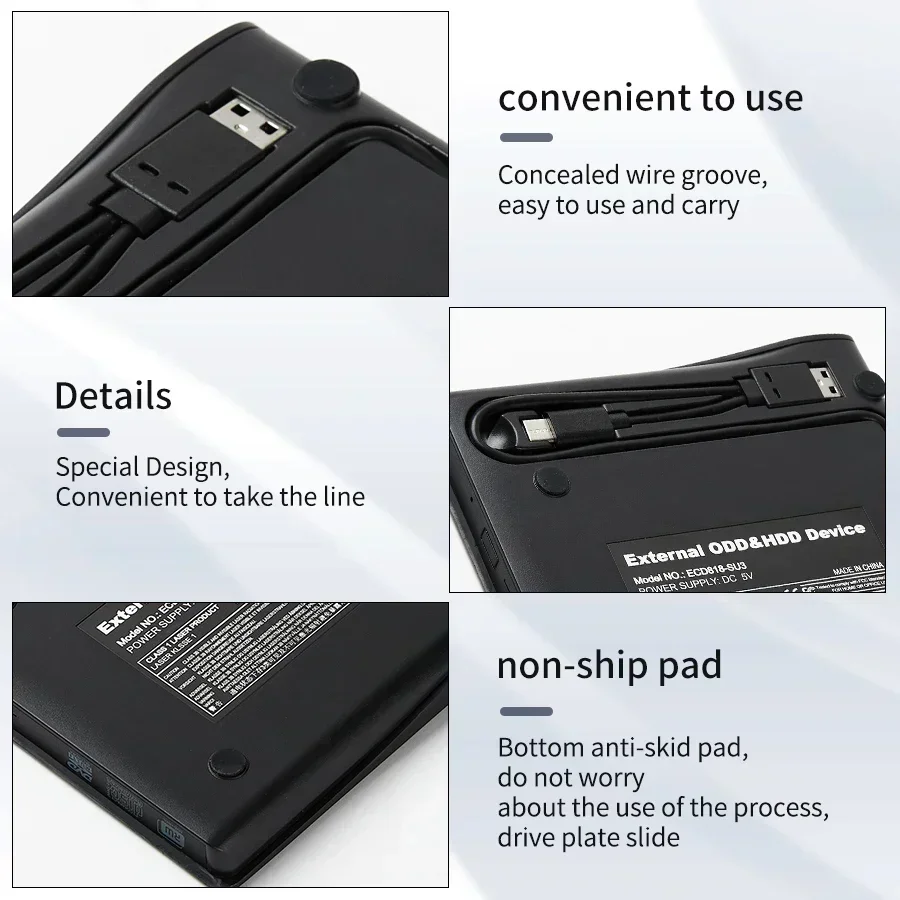 External DVD RW CD Writer USB 3.0 DVD Recorder Portable Slim Optical Drive Burner Reader Player Tray Type Portable For PC Laptop dvd drive dvd writer external optical drive