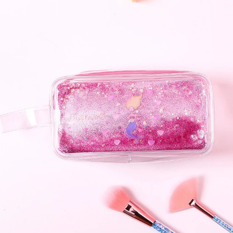 Star Pencil Case Glitter Large Capacity Pencilcase School Pen