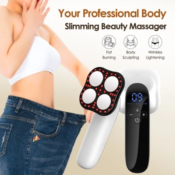 EMS & RF Radio Frequency Body Slimming Beauty Machine Fat Burner Shaping Device Infrared Lose Weight Anti Cellulite Massager