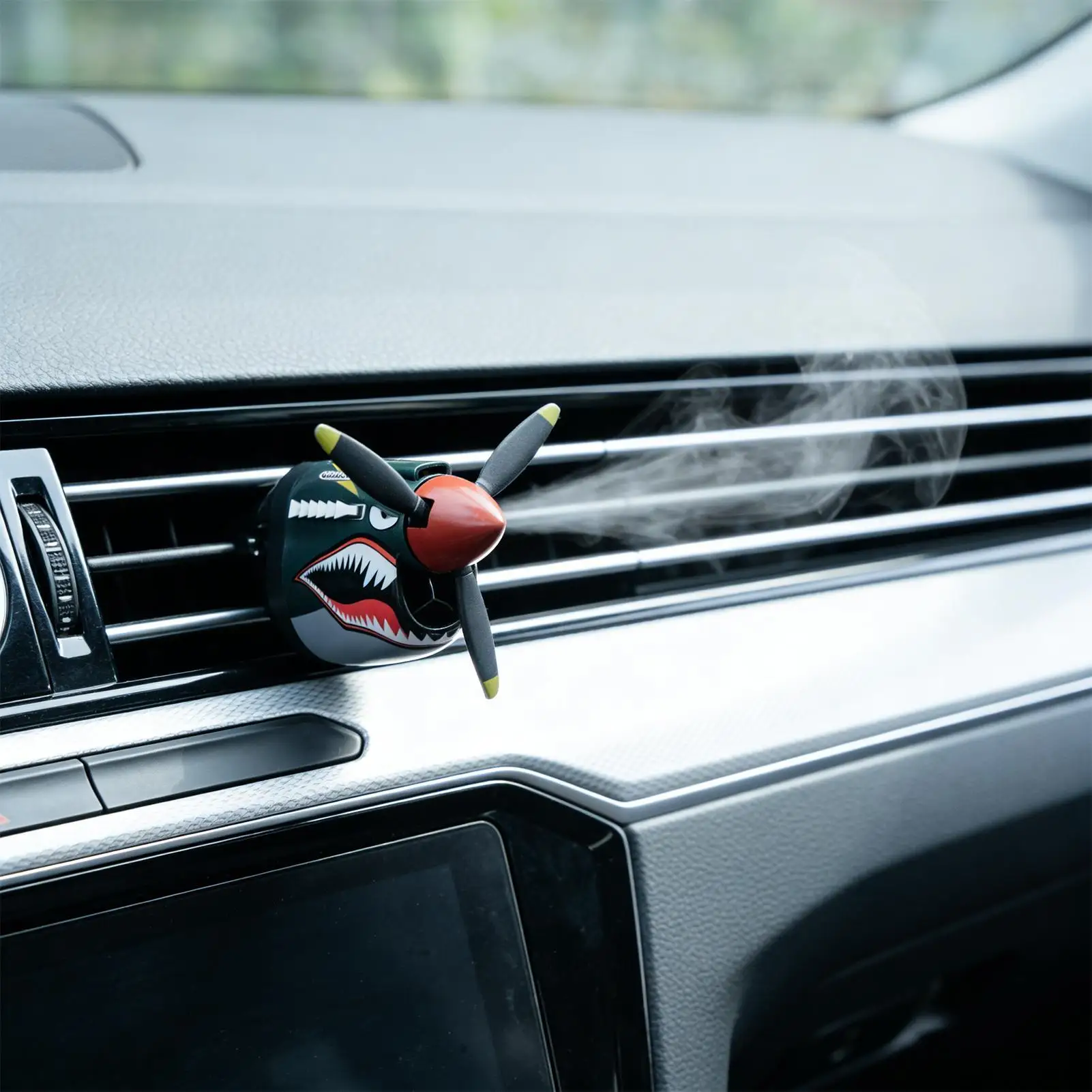 Fighter Plane Shark Car Vent Air Freshener - Creative Odor Eliminator & Scent Diffuser for Vehicle Interior Decor