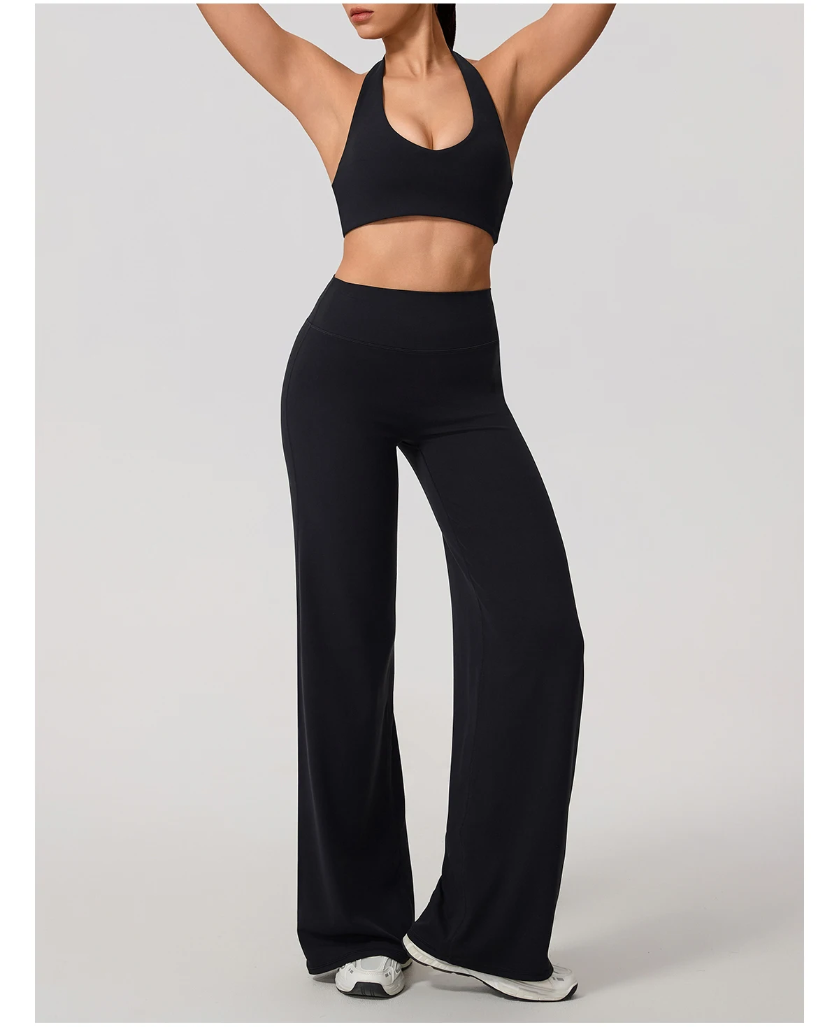 Sommer Damen Neckholder Gepolsterter Sport-BH Stoßdämpfend Rückenfreies Top für Outdoor-Laufen Fitness Crop Top Damen – Detail 34