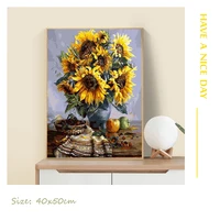 CHENISTORY Van Gogh Painting By Number Oil Picture On Canvas DIY Kits Acrylic Paint Flower Coloring By Number Home Decor Gift 3