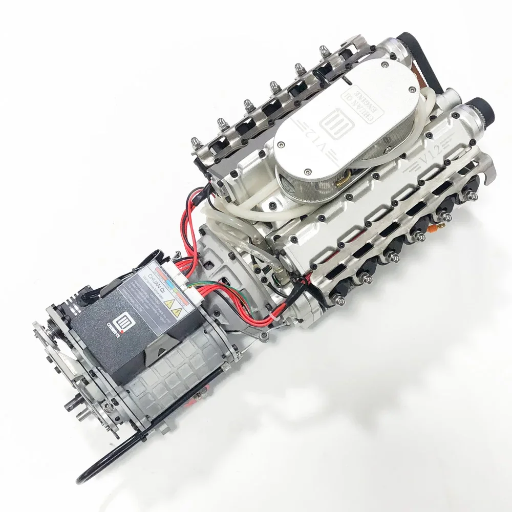 49.89CC V12 4 ストロークエンジンモデルギアボックス金属内燃エンジン