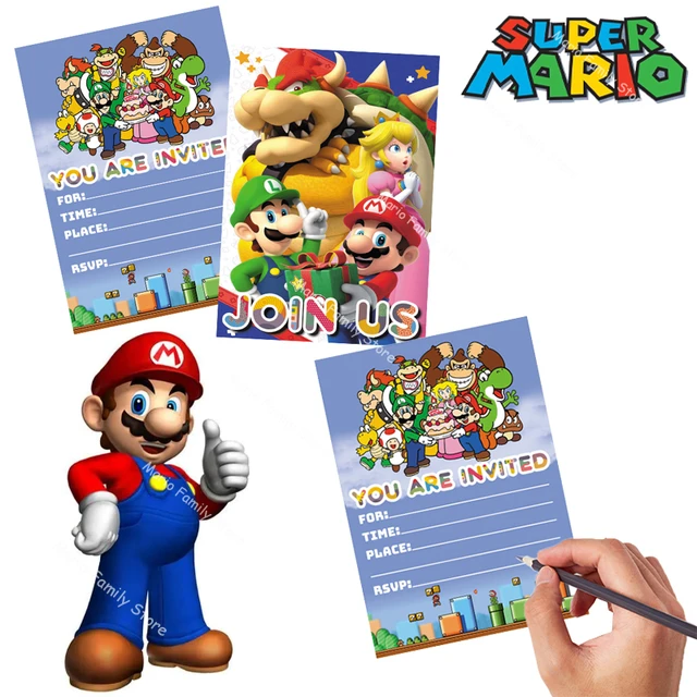 Carte d'InPorter Super Mario Bros pour ixd'Anniversaire d'Enfant