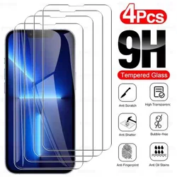 Premium Tempered Glass Screen Protector - 4 Pack, Transparent & Clear, 9H Hardness - High Definition