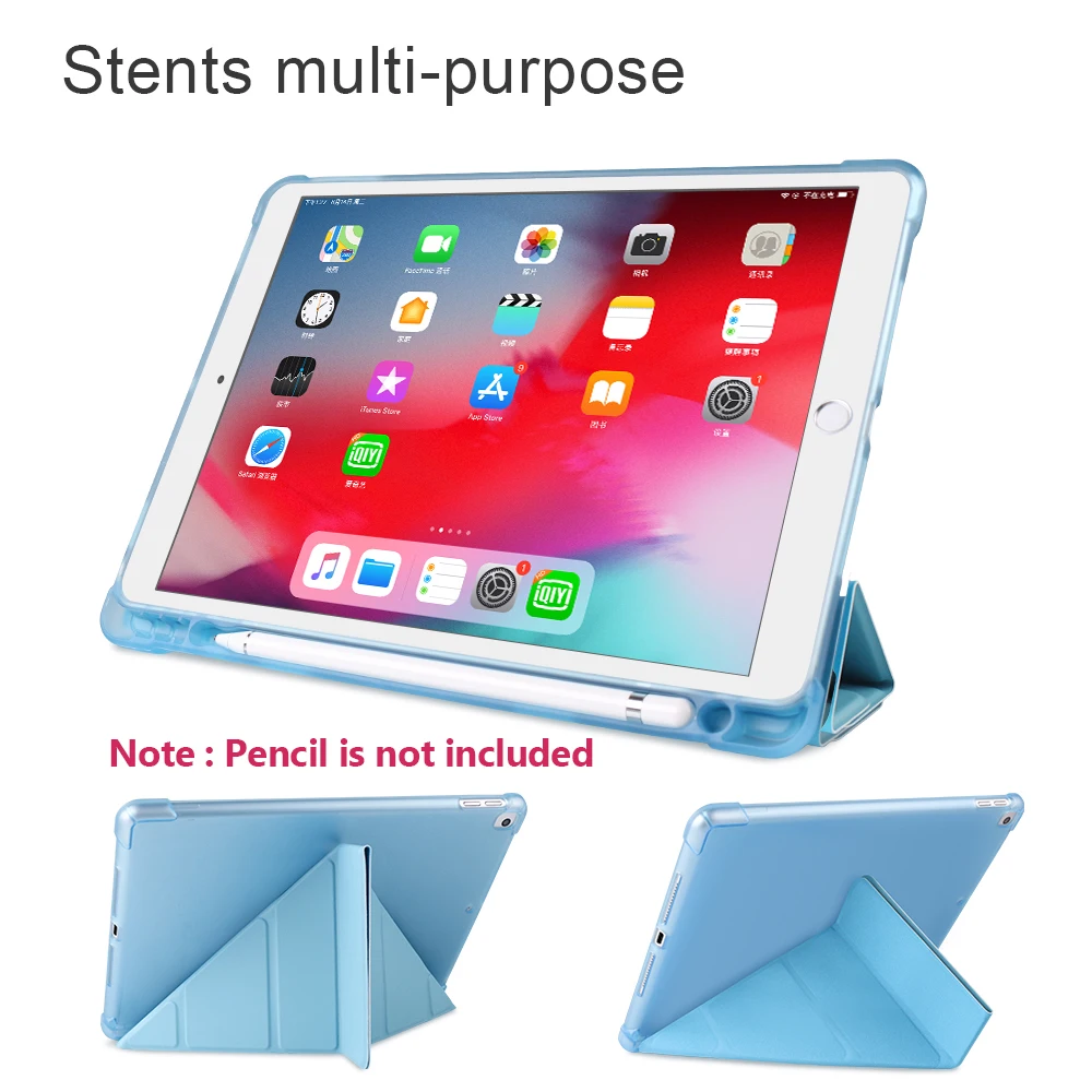 Capa Inteligente com Suporte para Lápis Ipad Pro Ipad Pro 11 12 Ipad Air 10.2 10ª Geração 2023 - Imagem 2