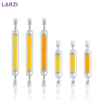 LED R7s COB 유리관 램프, 5W 10W 20W Lampada LED 램프, 78mm 118mm, J78 J118 옥수수 전구, AC 220V 110V, 가정용 할로겐 램프 교체