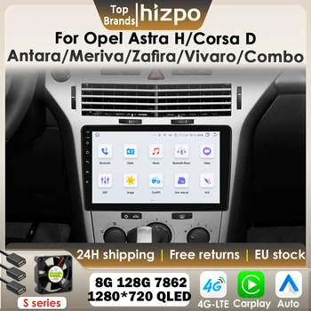 Hizpo 9 "Android 14 Radio de coche para Opel Astra H 2004 Antara Corsa C D Meriva Zafira Vivaro Combo Vauxhall Holden 4G Carplay 7862 1