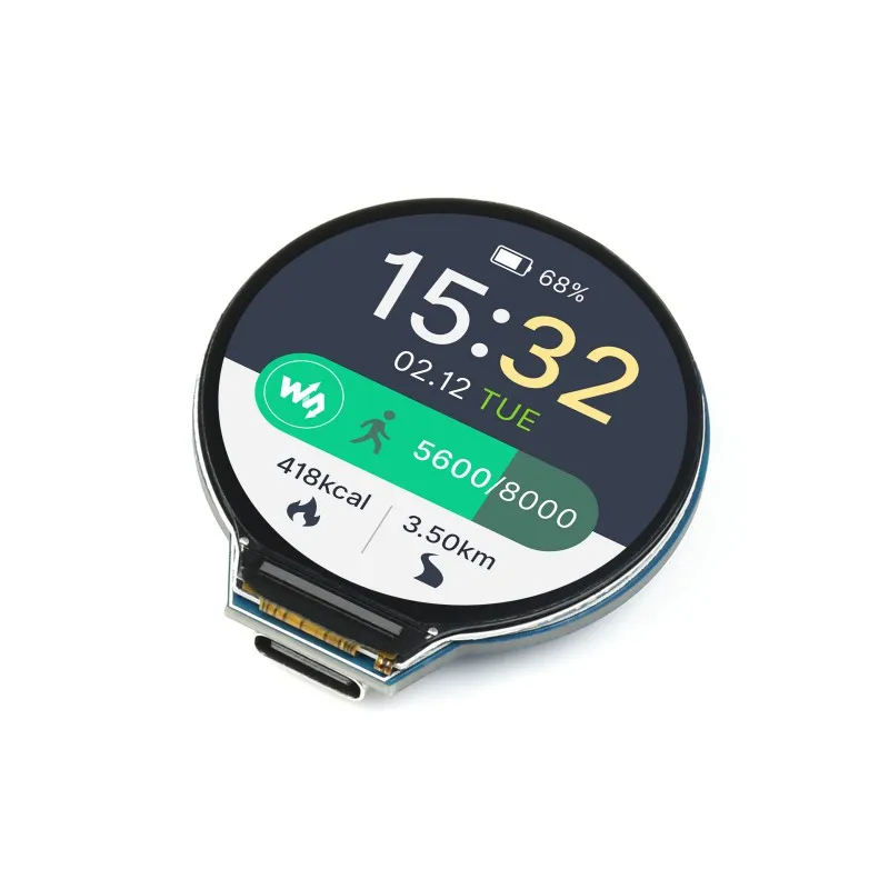 NEW Raspberry Pi PICO RP2040 MCU Board With 1.28inch Round LCD Display Screen /Accelerometer /Gyroscope Sensor /USB 