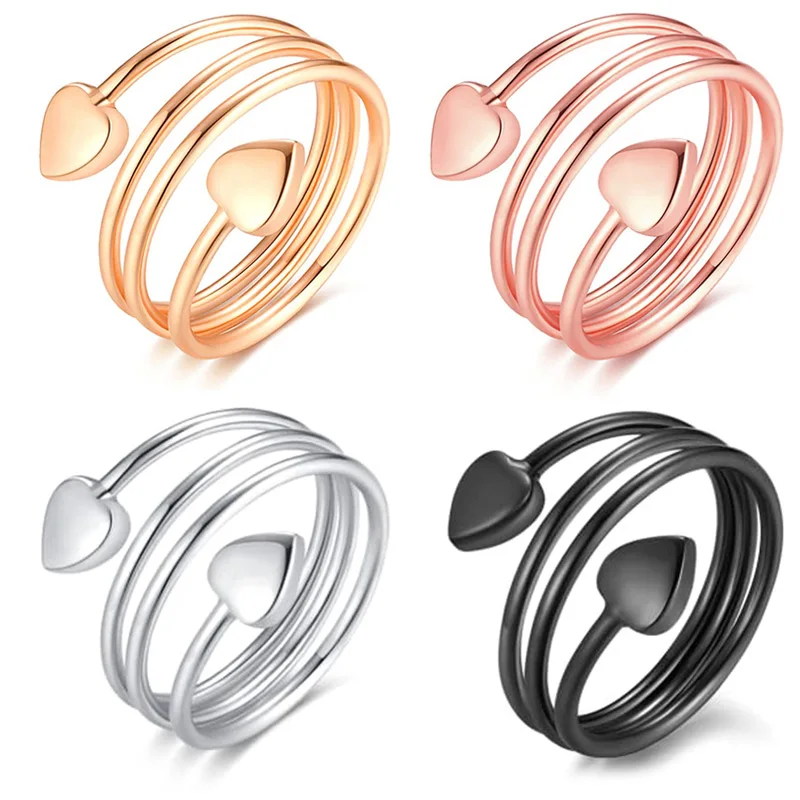 

Love Heart Pure Copper Rings for Women Arthritis Magnetic Therapy for Pain Relief Carpal Tunnel RSI with 3500 Gauss Magnets