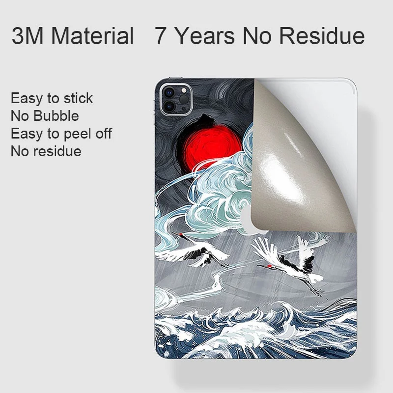 Hot! Dazzle Color Decal Skin for iPad Pro 2021 2020 2018 Air 4 Mini 6 3M Wrap Durable Back Protector Film Full Cover Sticker