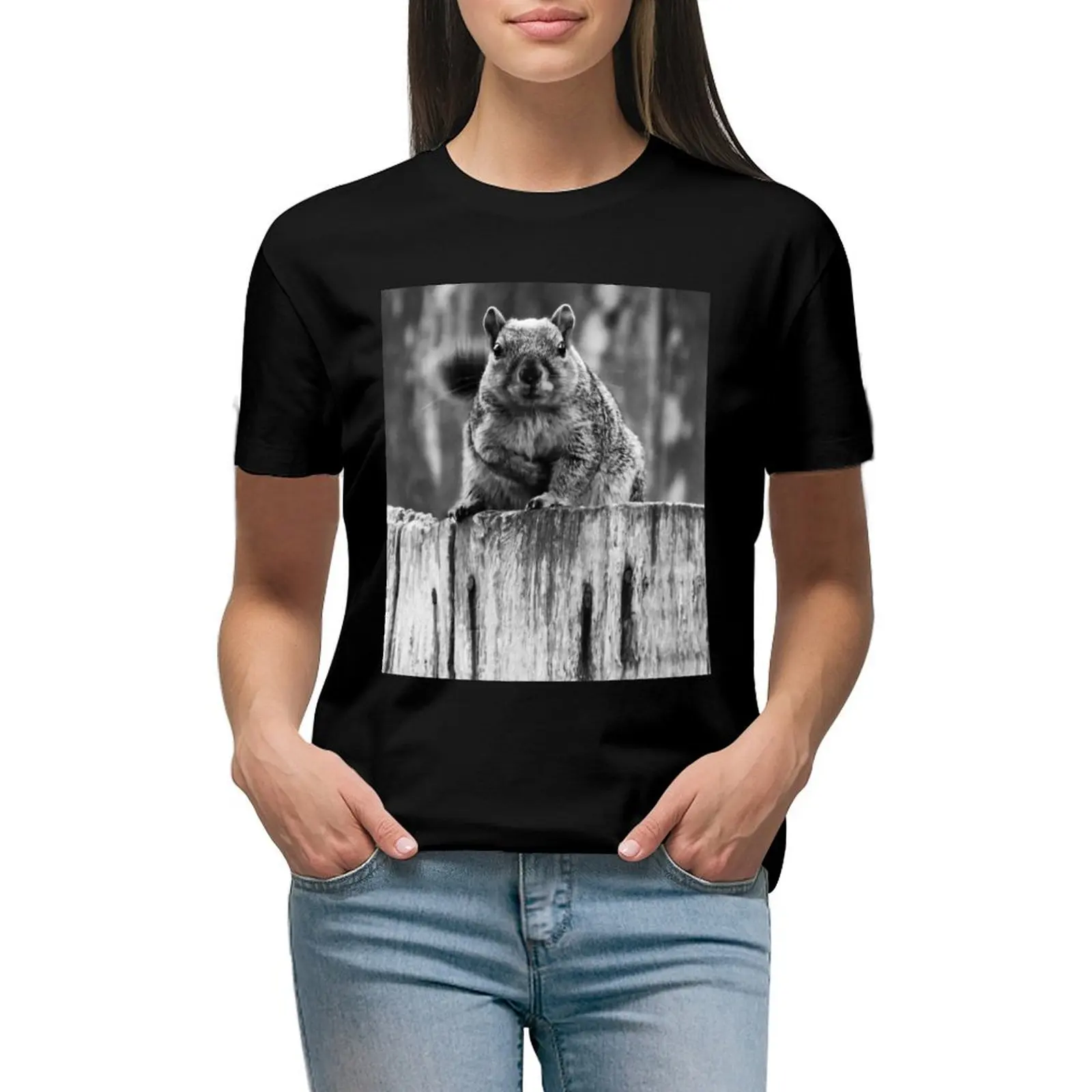 

Hey, You With the Camera, Got Any Nuts For Me T-shirt shirts graphic tees oversized Women tops