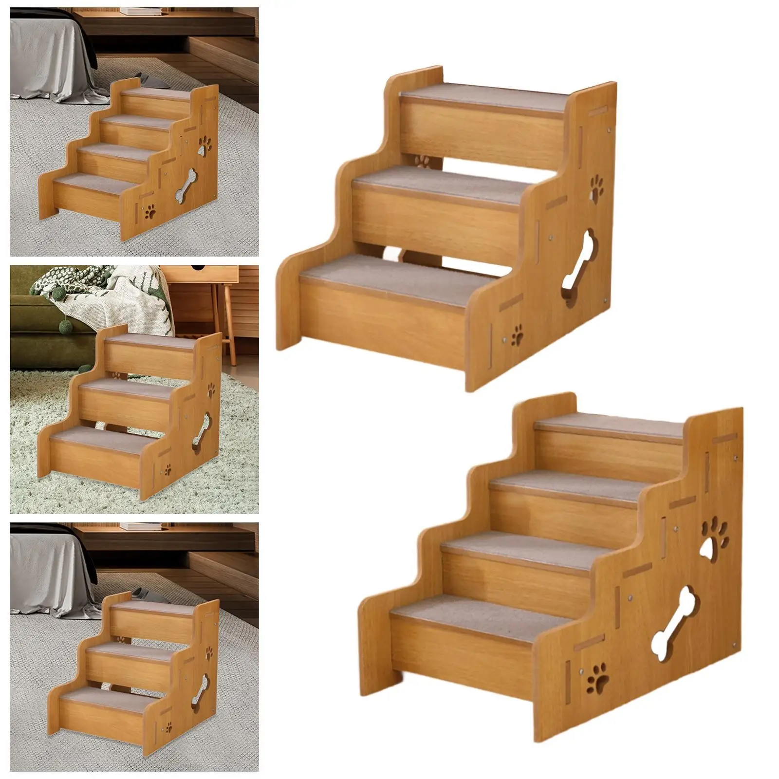 Pet Stair Stable Lightweight Dog Stair for High Bed for Couch Bed Cars Pet Stair Stable Lightweight Dog Stair for High Bed for Couch Bed Cars