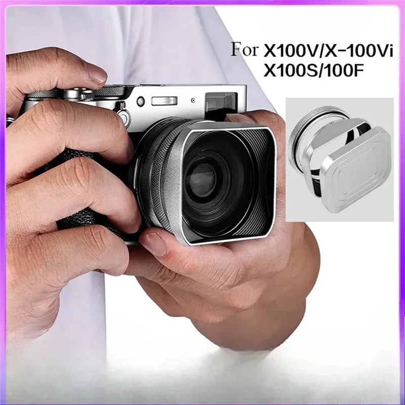 -N07R 렌즈 후드 쉐이드 보호기 Forfuji X100 시리즈는 Len Hood Forx100vi, X100V, X100F, X100T, X100S를 대체합니다.