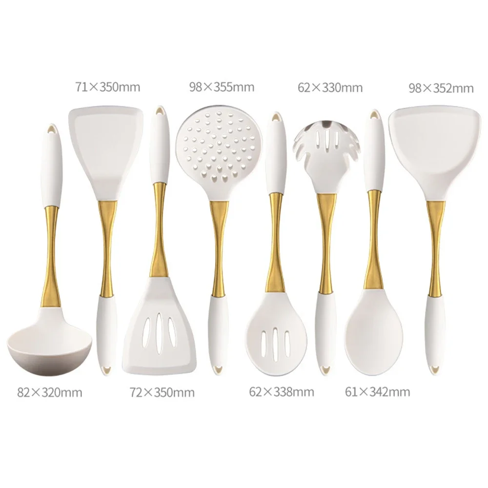 1Pc Silicone Kitchenware Cooking Utensils Kitchen Accessories Spatula Turner Heat-resistant Pasta Colander Shovel