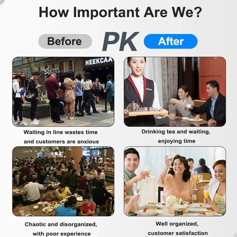 Restaurant Pagers Wireless Calling System 10 Vibrator Coaster Buzzer Beeper Receivers Queuing For Coffee Food Truck Bar Hotel