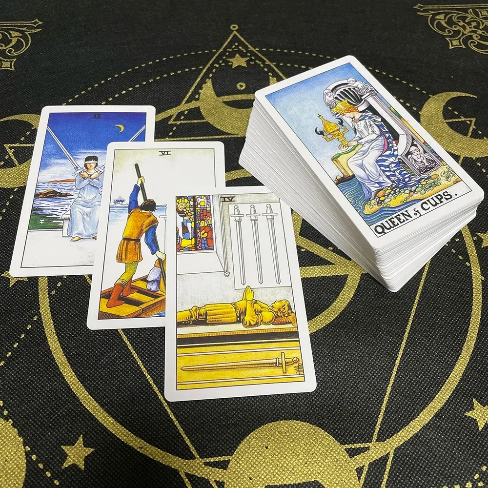 Espa&ntilde;ol Rider Tarot Cards in Spanish Version Board Game Divination Deck for Beginners with Guide Book Oracle Cards Guidebook card games board games tarot cards