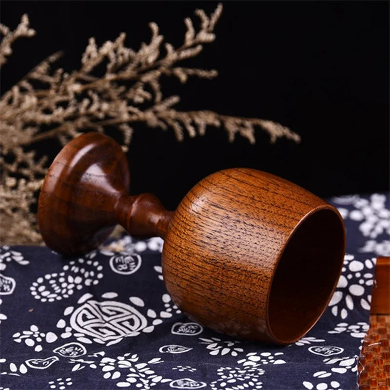 Wooden Cups Handmade Natural Spruce Wood Wine Cups Beer Tea Coffee Milk Water Cup Kitchen Bar Drinkware