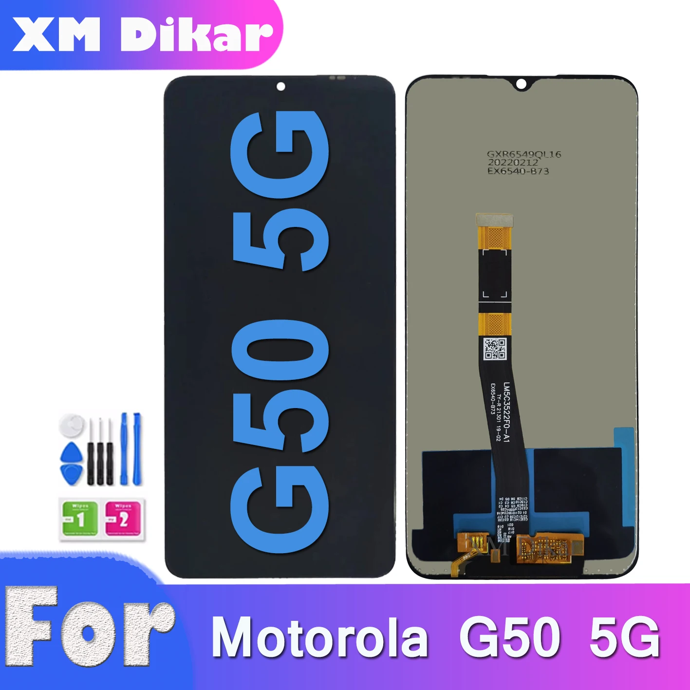 Pantalla LCD Para Motorola G50 (XT2137 / 2021) (Negro